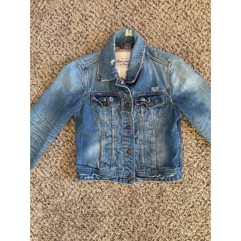 Abercombie & Fitch Women's Denim Jean Jacket Size XS - Picture 3 of 11